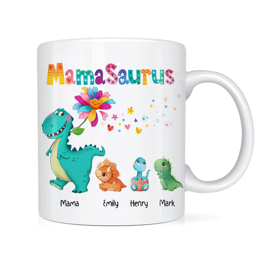 Shineful Mamasaurus Personalized Mug