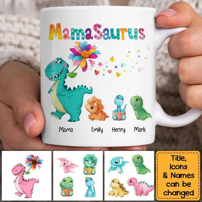 Shineful Mamasaurus Personalized Mug