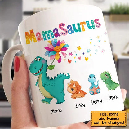 Shineful Mamasaurus Personalized Mug