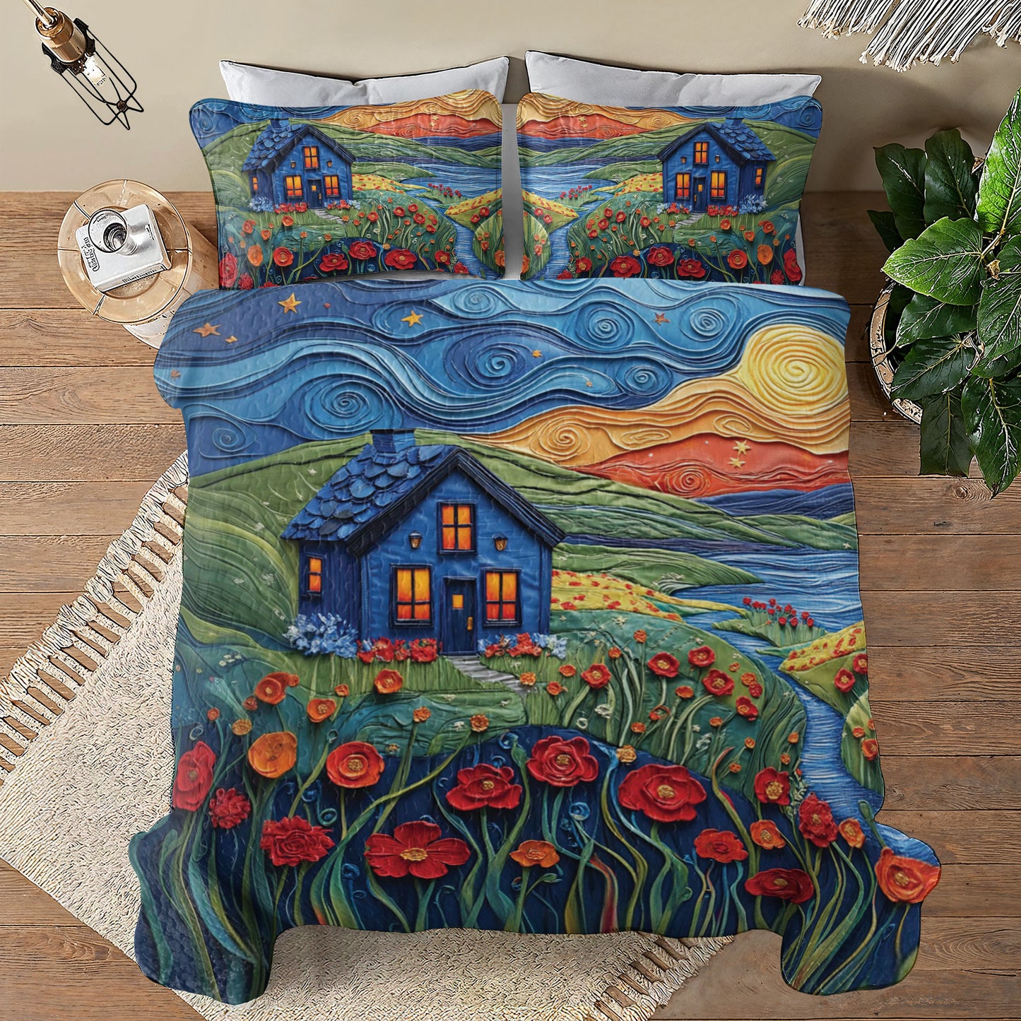 Shineful All Season Quilt 3-Piece Set Dreamy Retreat