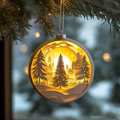 Shineful 2D Acrylic Ornament Winter Wonderland