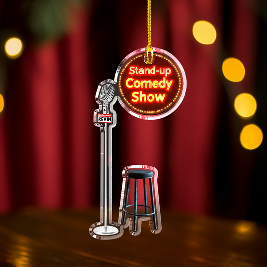 Shinyful Personalzied 2D Acryl Ornament Klassische Stand-up Comedy Show