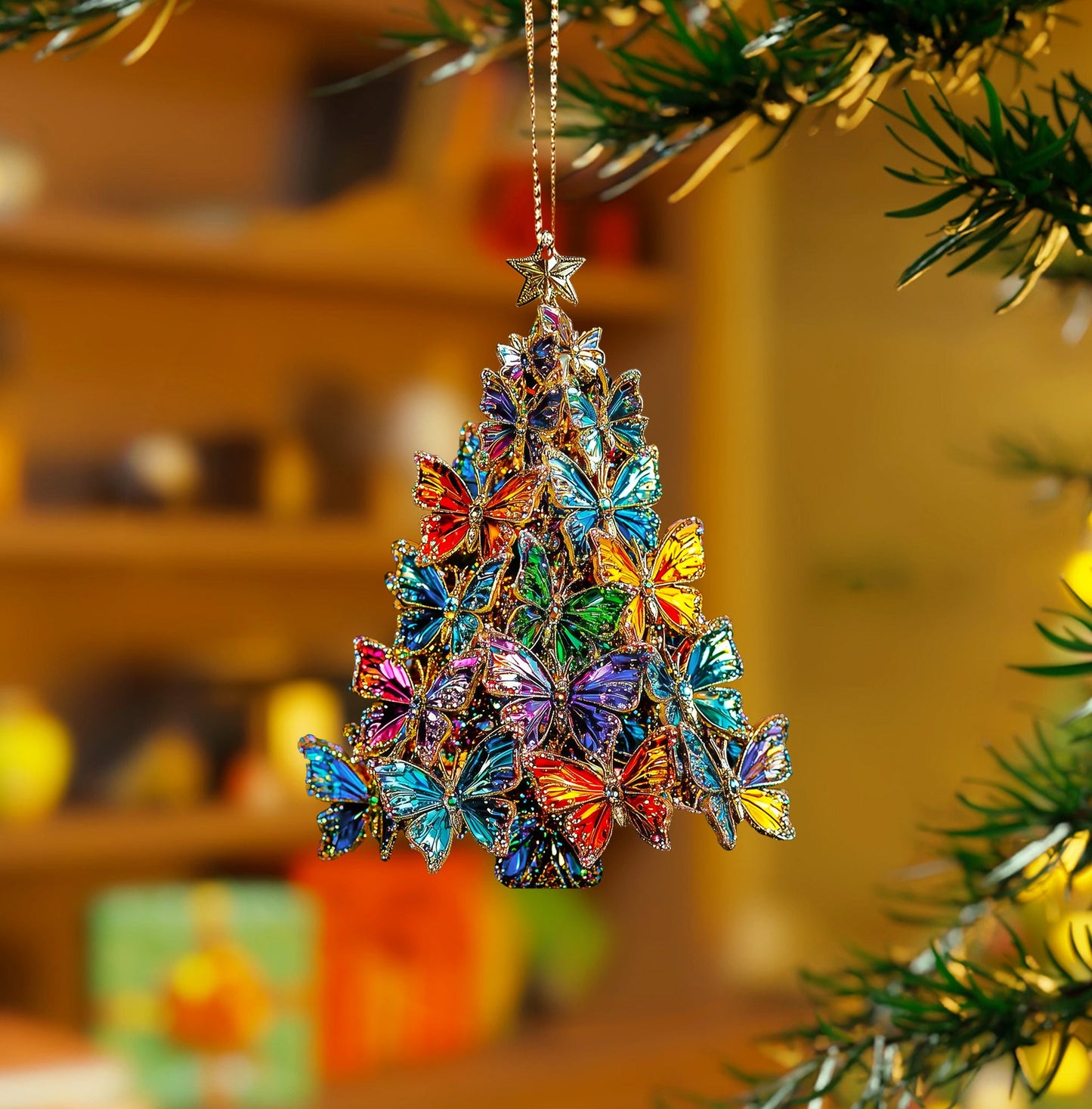 Shineful 2D Acrylic Ornament Twinkling Butterflies Bliss