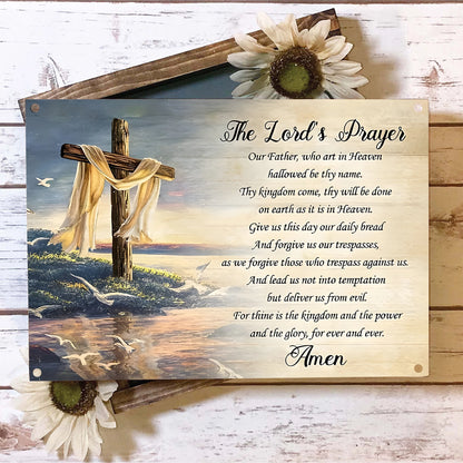 Shineful 2D Metal Sign The Lord’s Prayer