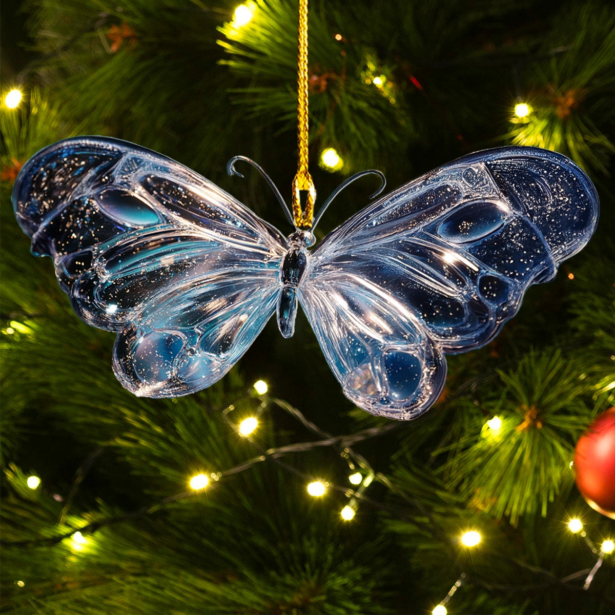 Shineful Acrylic Ornament Enchanted Blue Butterfly