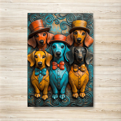 Shineful 2D Metal Sign Delight Dachshund