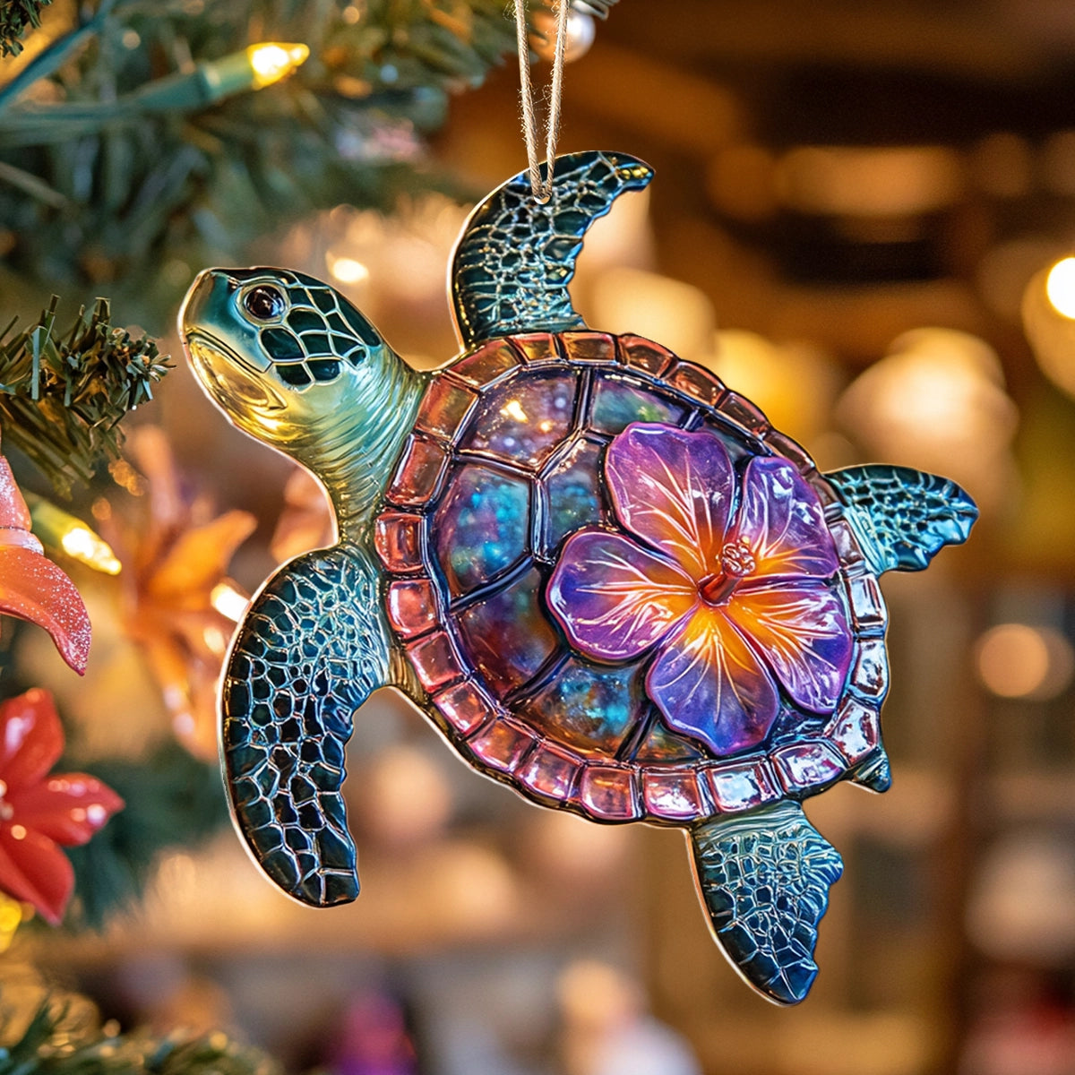 Shineful 2D Acrylic Ornament Tropical Spirit Sea Turtle