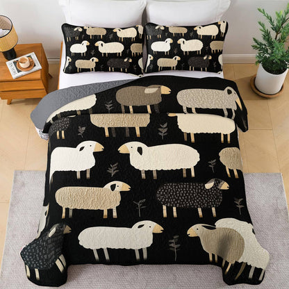 Shineful All Season Quilt 3-Piece Set - Counting Sheep