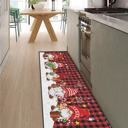 Shineful Ultra-Thin Non Skid Floor Mat, Kitchen Rugs Christmas Gnome