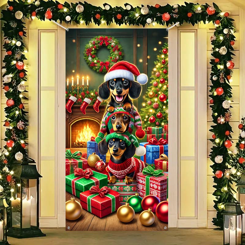 Shineful Door Cover Merry Dachmas