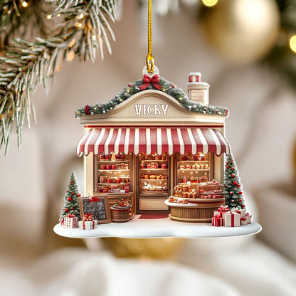 Shineful Personalized 2D Acrylic Ornament Sweet Xmas Bakery