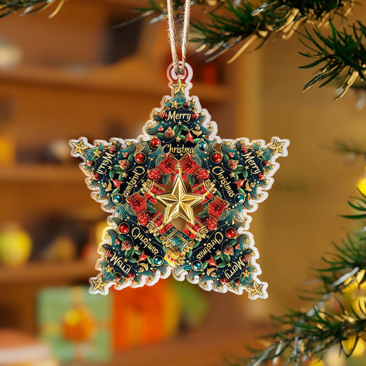 Shineful Acrylic Ornament Festive Star Of Joy