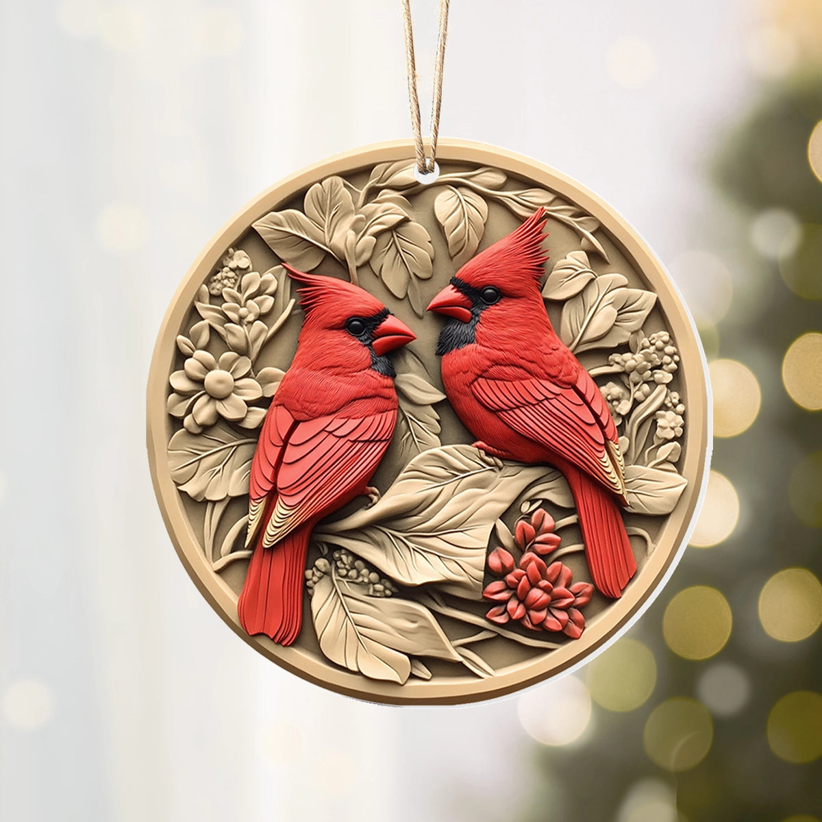 Shineful 2D Acrylic Ornament - Cardinal Cheer