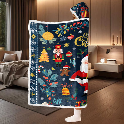 Couverture à capuche portable Shineful - Ambiance festive de Noël