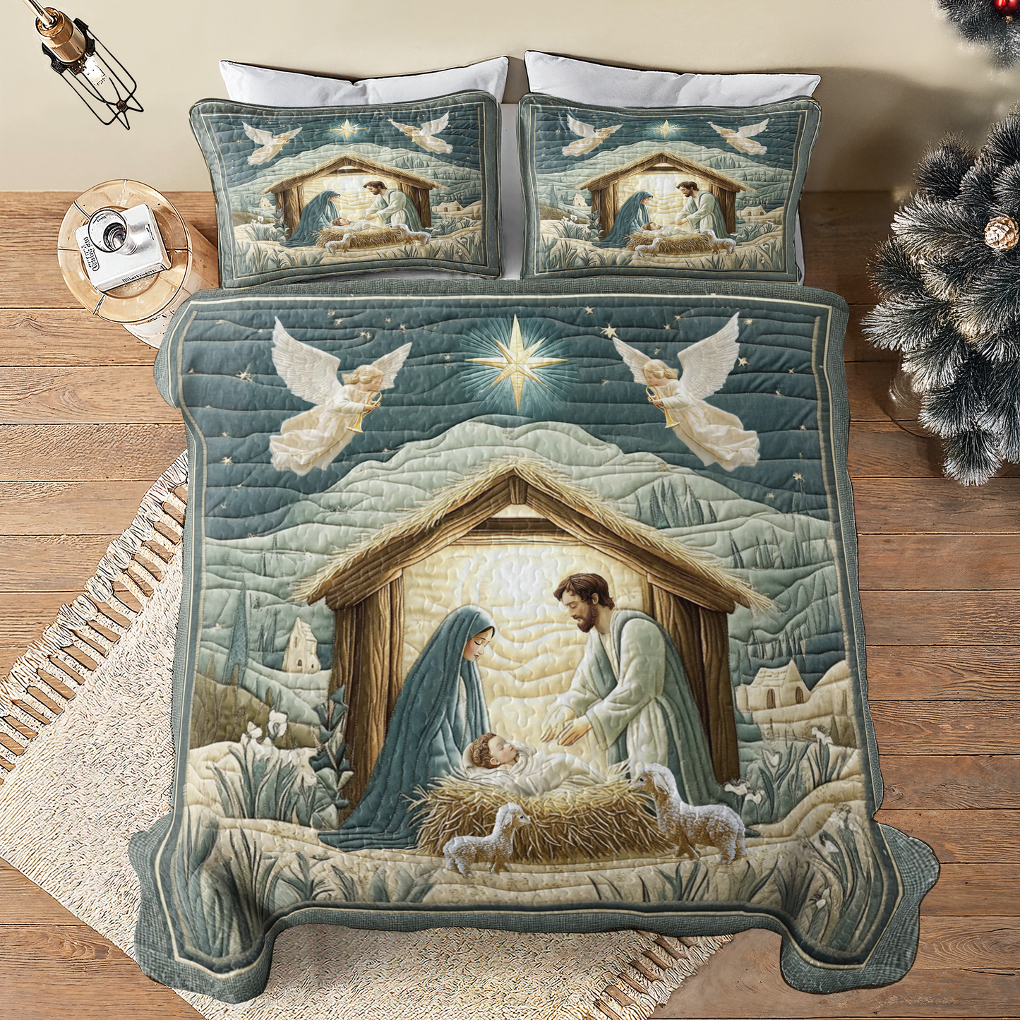 Shineful All Season Quilt 3-Piece Set - Silent Night