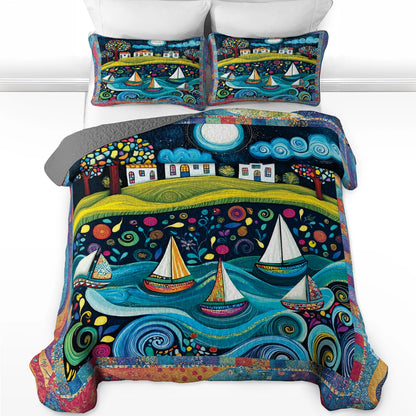 Shineful All Season Quilt 3-Piece Set - Sail into Dreamland