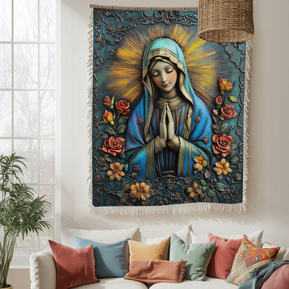 Shineful Woven Tapestry Throw Blanket Blessed Radiance