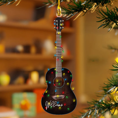 Shineful 2D Acrylic Ornament - Personalized Acoustic Guitar Collection