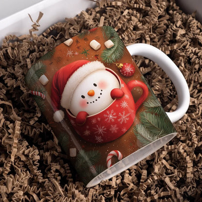 Shineful Ceramic Mug Joyful Christmas Snowman