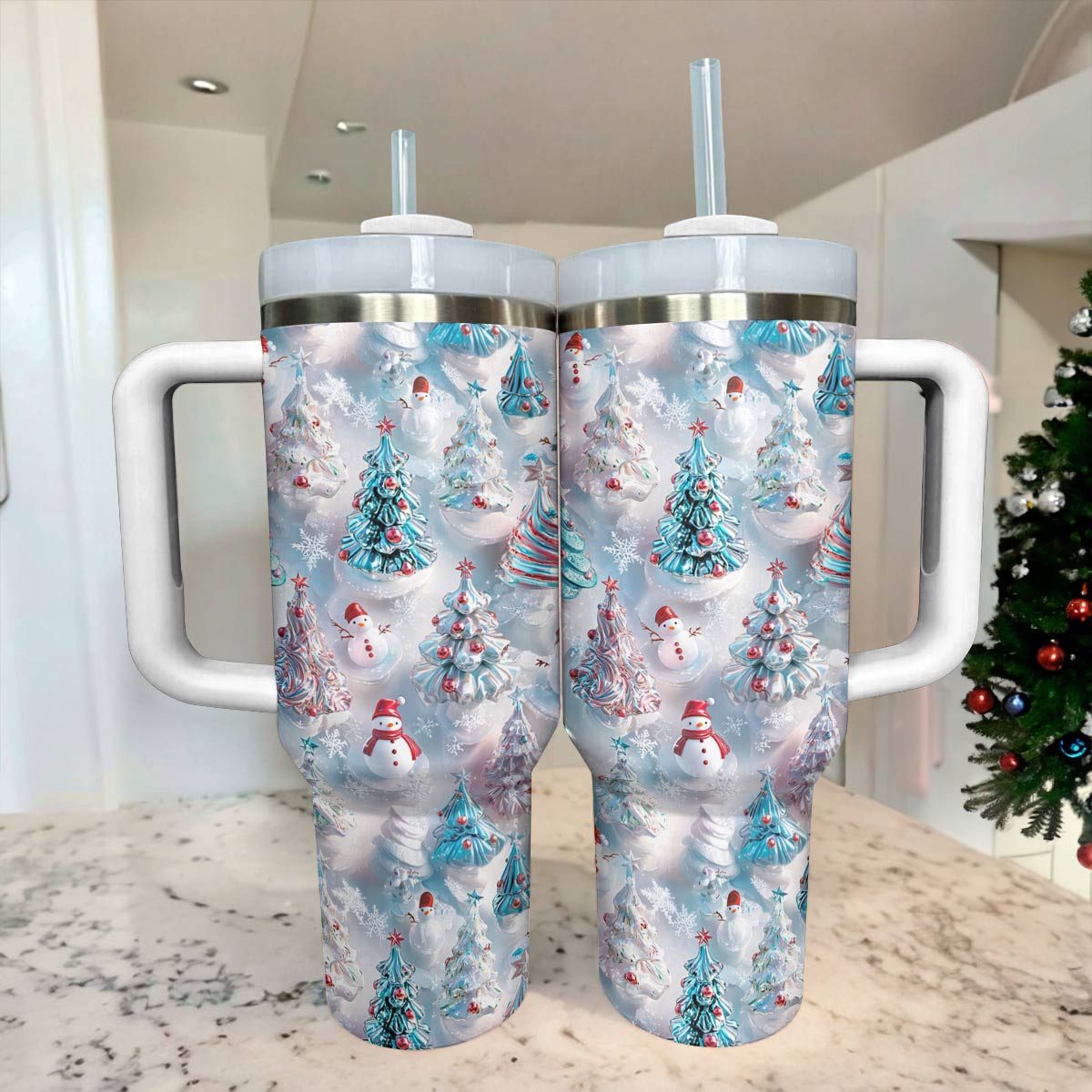 Shineful Glossy Tumbler Delighted Christmas