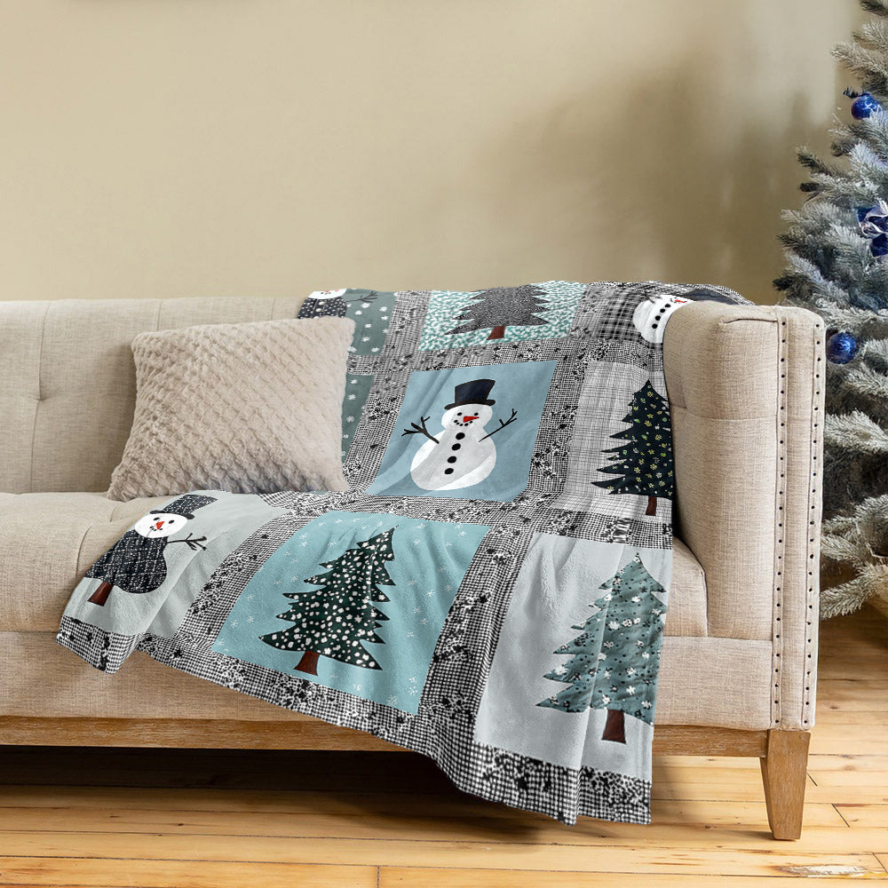 Shineful Fleece Blanket Frosty Winter Wonderland