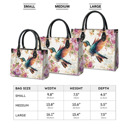 Shineful Leather Bag Ethereal Flight Hummingbird