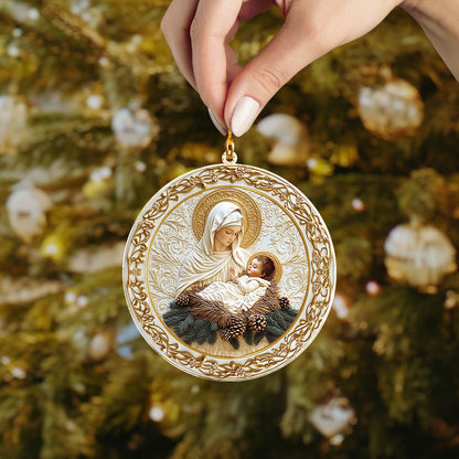 Shineful 2D Acrylic Ornament - Mother's Love Nativity