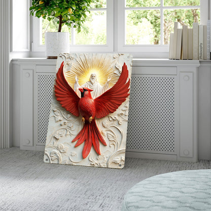 Shineful 2D Metal Sign Cardinal's Divine Flight