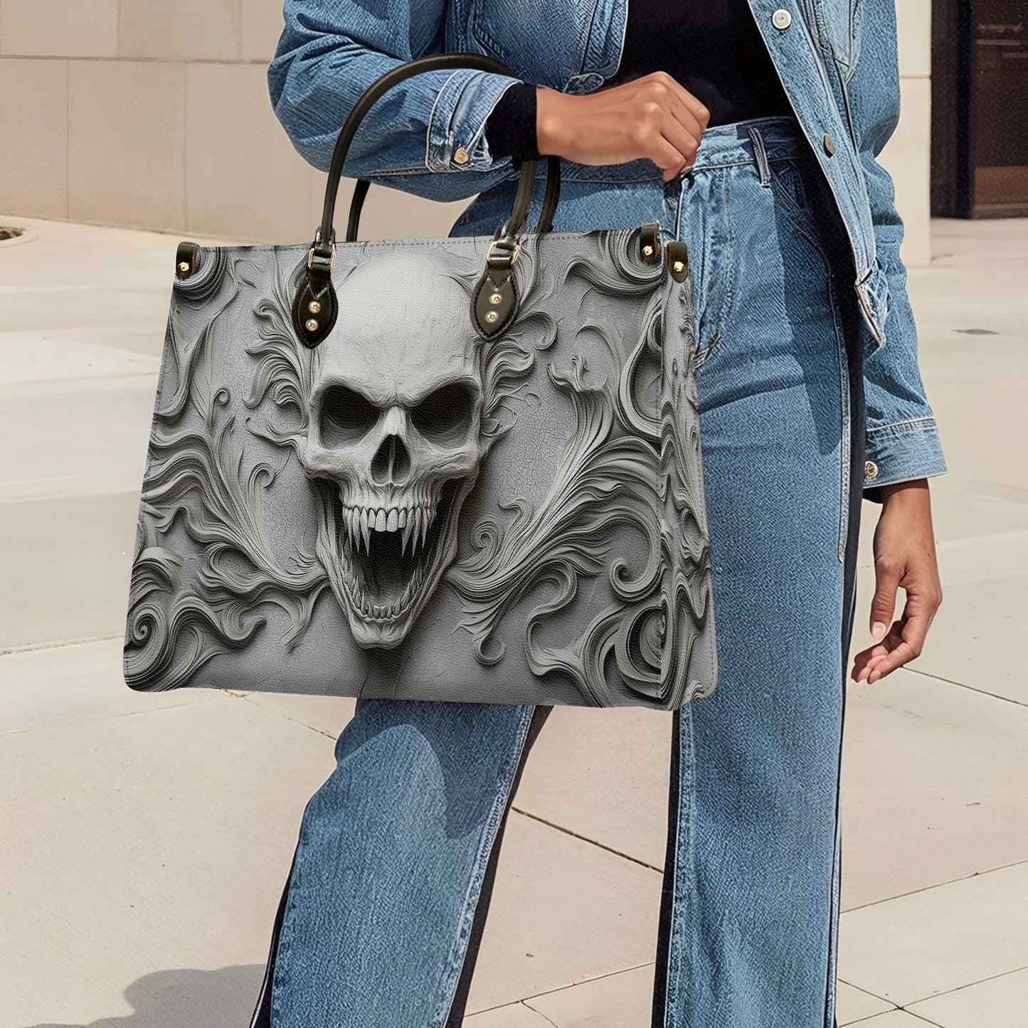 Shineful Leather Bag Skull Eternal Shadow