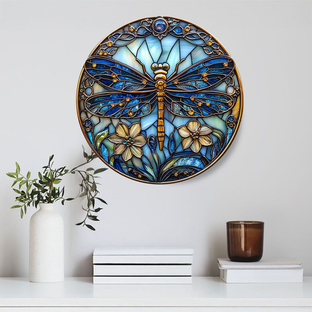 Shineful 2D Metal Sign Lovely Dragonfly