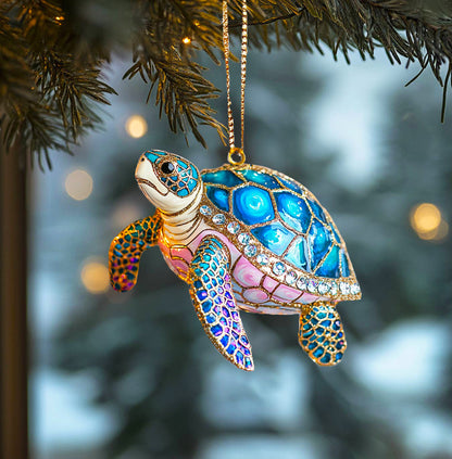 Shineful 2D Acrylic Ornament Midnight Sea Turtle