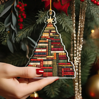 Shineful Acrylic Ornament Book Tree Holiday