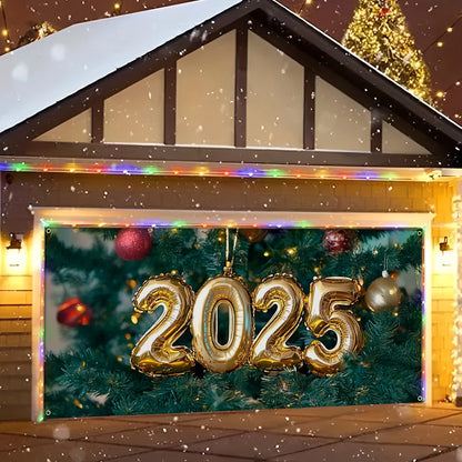 Shineful Garage Door Banner Decoration - Shineful 2025 Christmas Sparkle Balloon