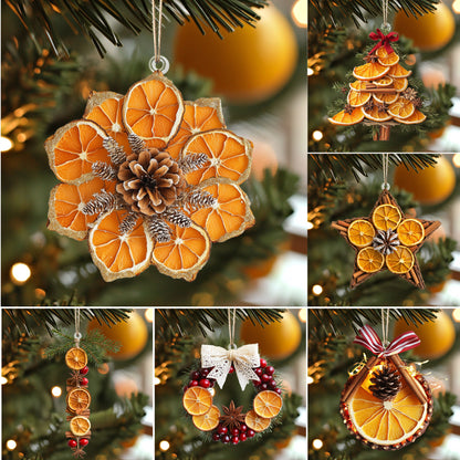 Shineful 2D Acrylic Ornament - Dried Orange