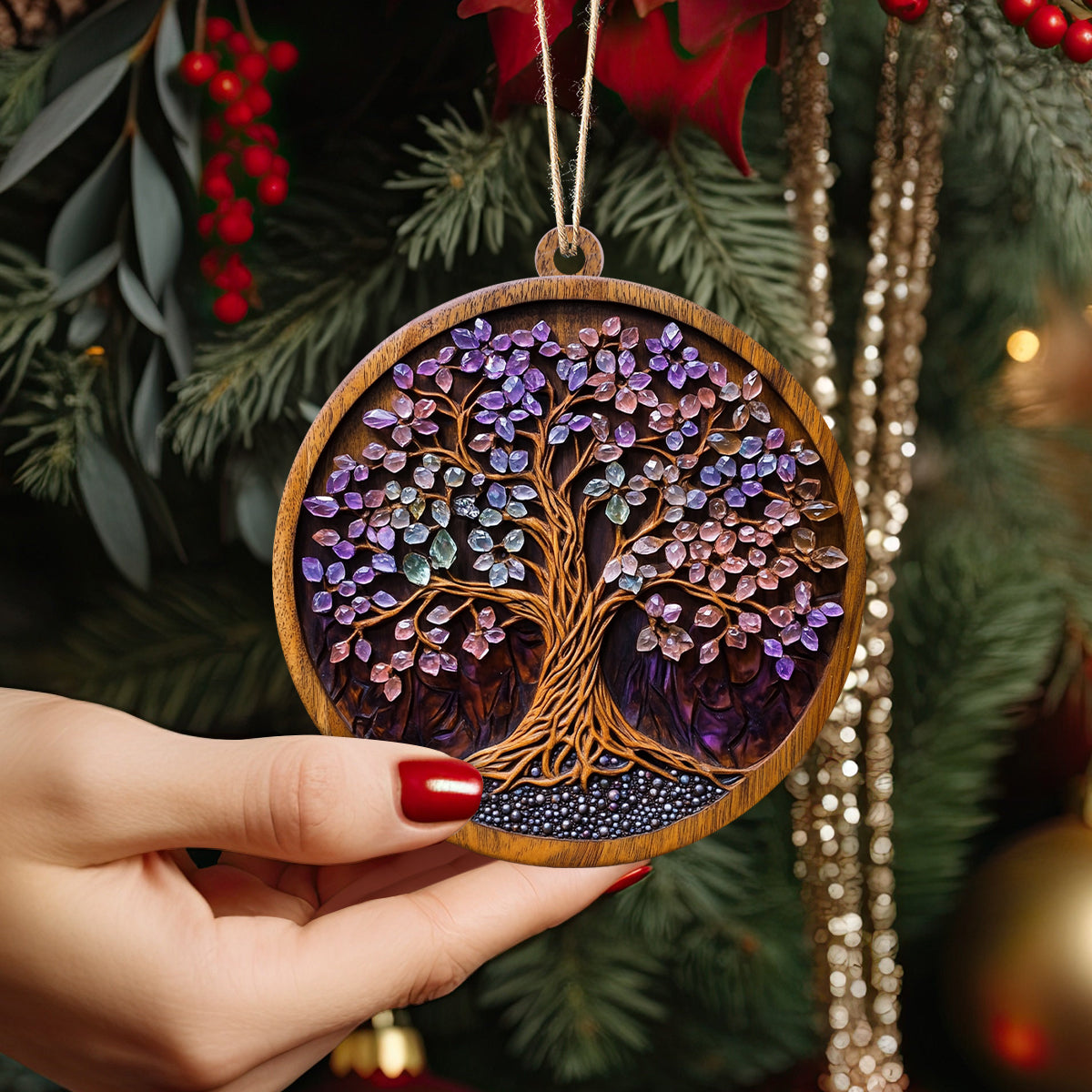 Shineful 2D Acrylic Ornament - Gemstone Tree of Life