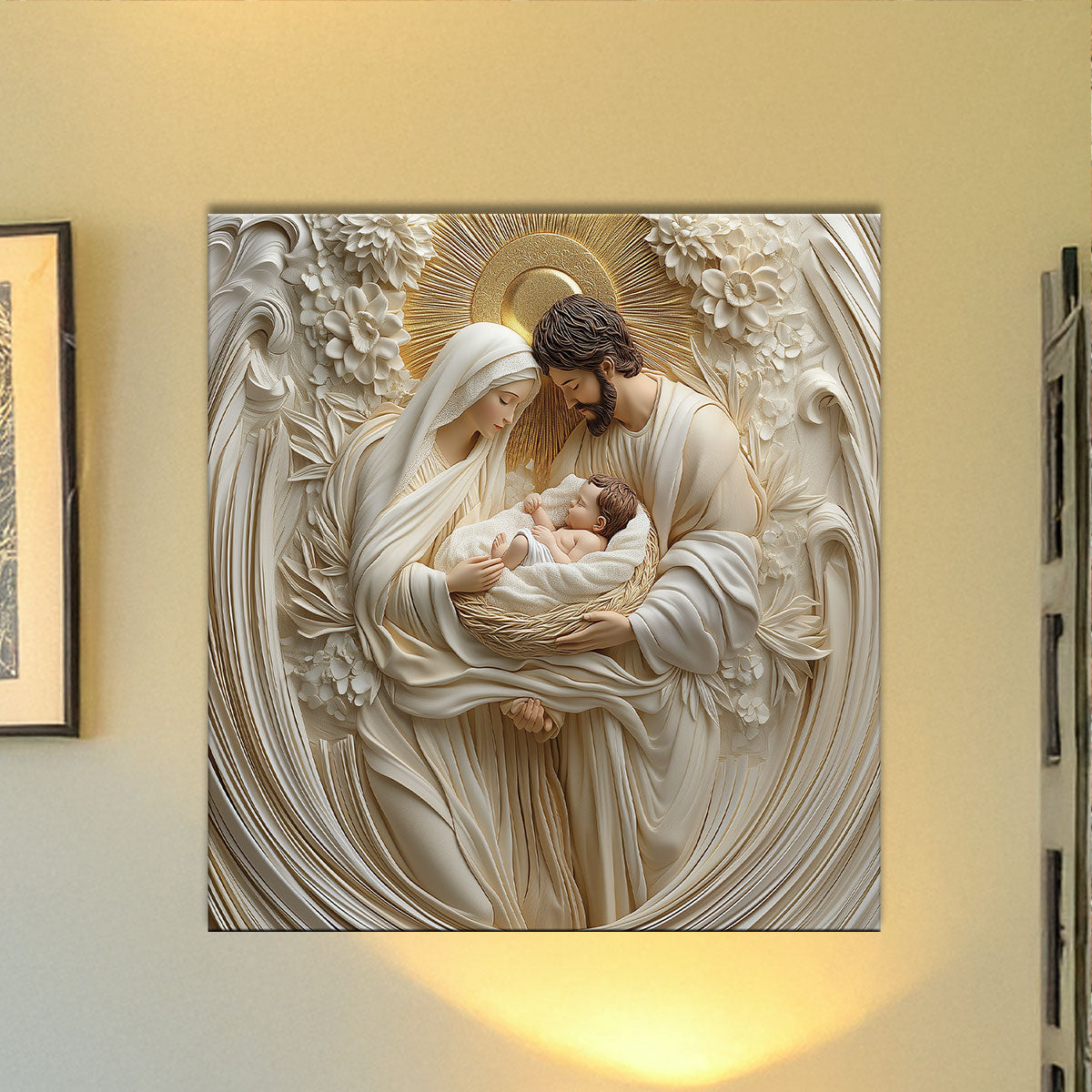 Shineful 2D Metal Sign - Holy Family