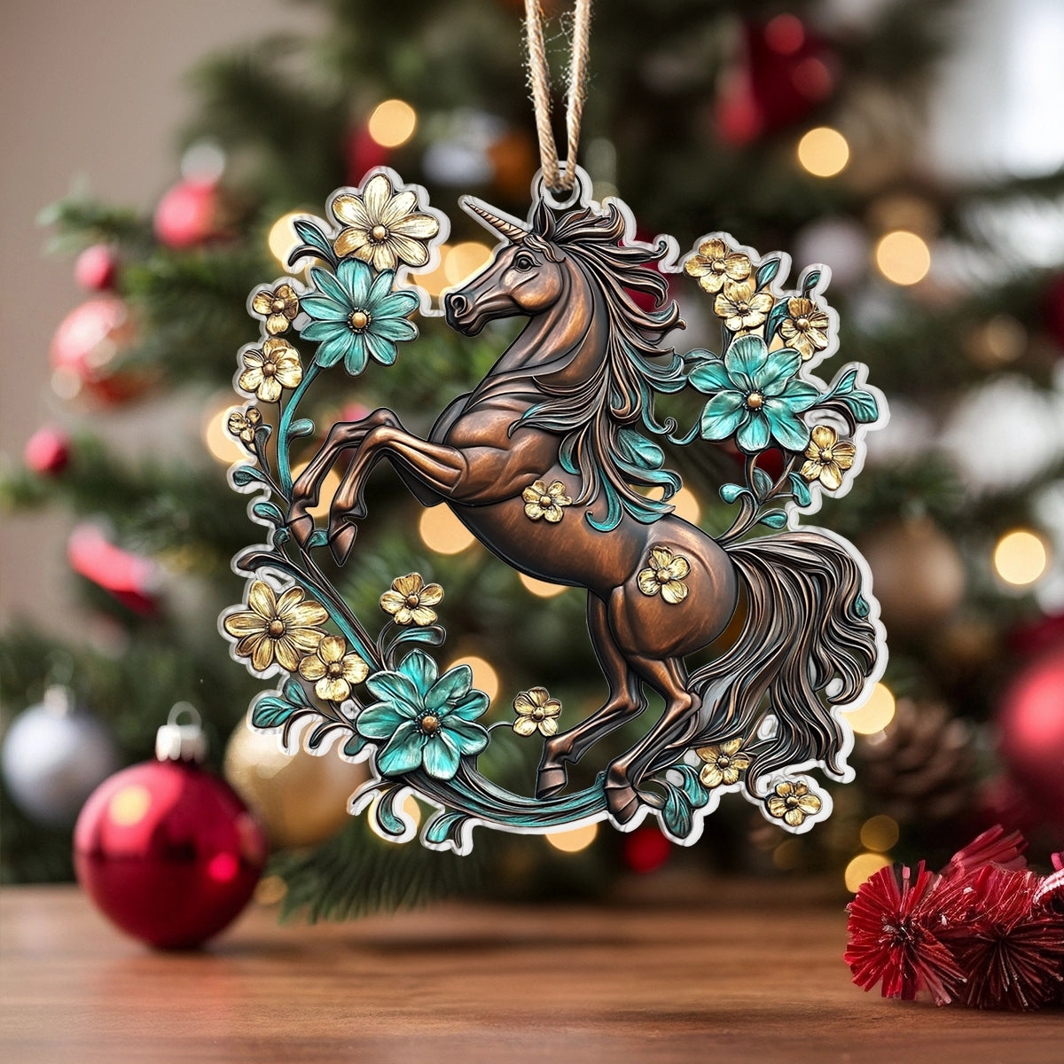 Shineful 2D Acrylic Ornament Steed Blossom