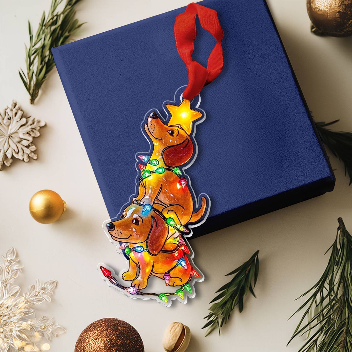 Shineful 2D Acrylic Ornament Paw-sitive Cheer