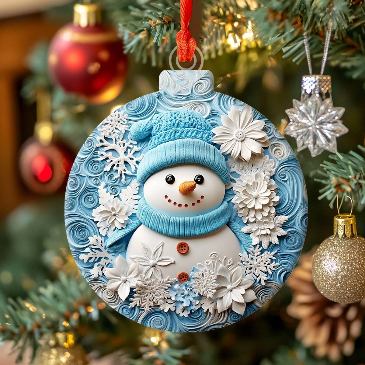 Shineful 2D Acrylic Ornament Winter Chic