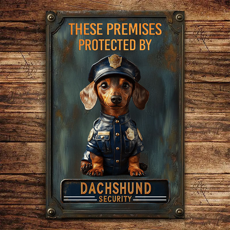 Shineful 2D Metal Sign Little Paws Security