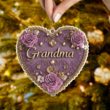 Shineful Acrylic Ornament I Love Grandma 6 Styles