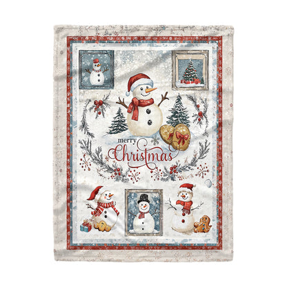 Shineful Fleece Blanket Snowy Christmas