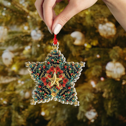 Shineful Acrylic Ornament Festive Star Of Joy