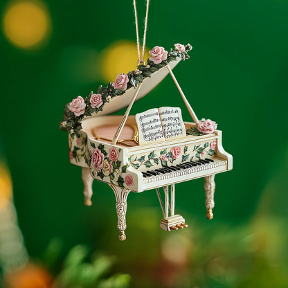 Shineful 2D Acrylic Ornament Melody in Bloom Piano