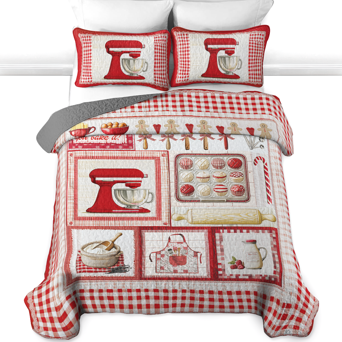 Shineful All Season Quilt 3-Piece Set Life Is What You Bake It