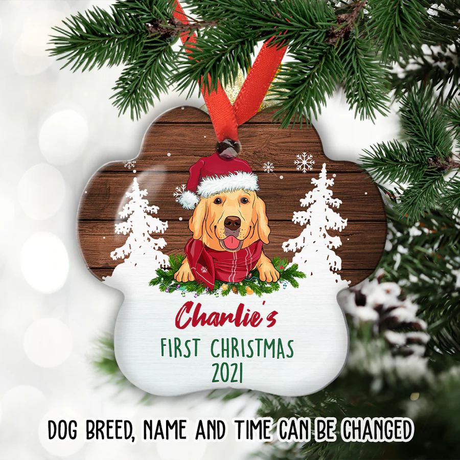 Dog‘s Christmas - Personalized Custom Aluminum Ornament