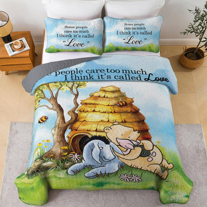 Shineful All Season Quilt 3-Piece Set Pooh and Honey