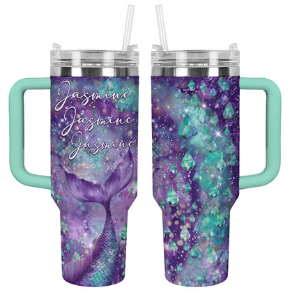 Shineful Tumbler Personalized Cosmic Mermaid