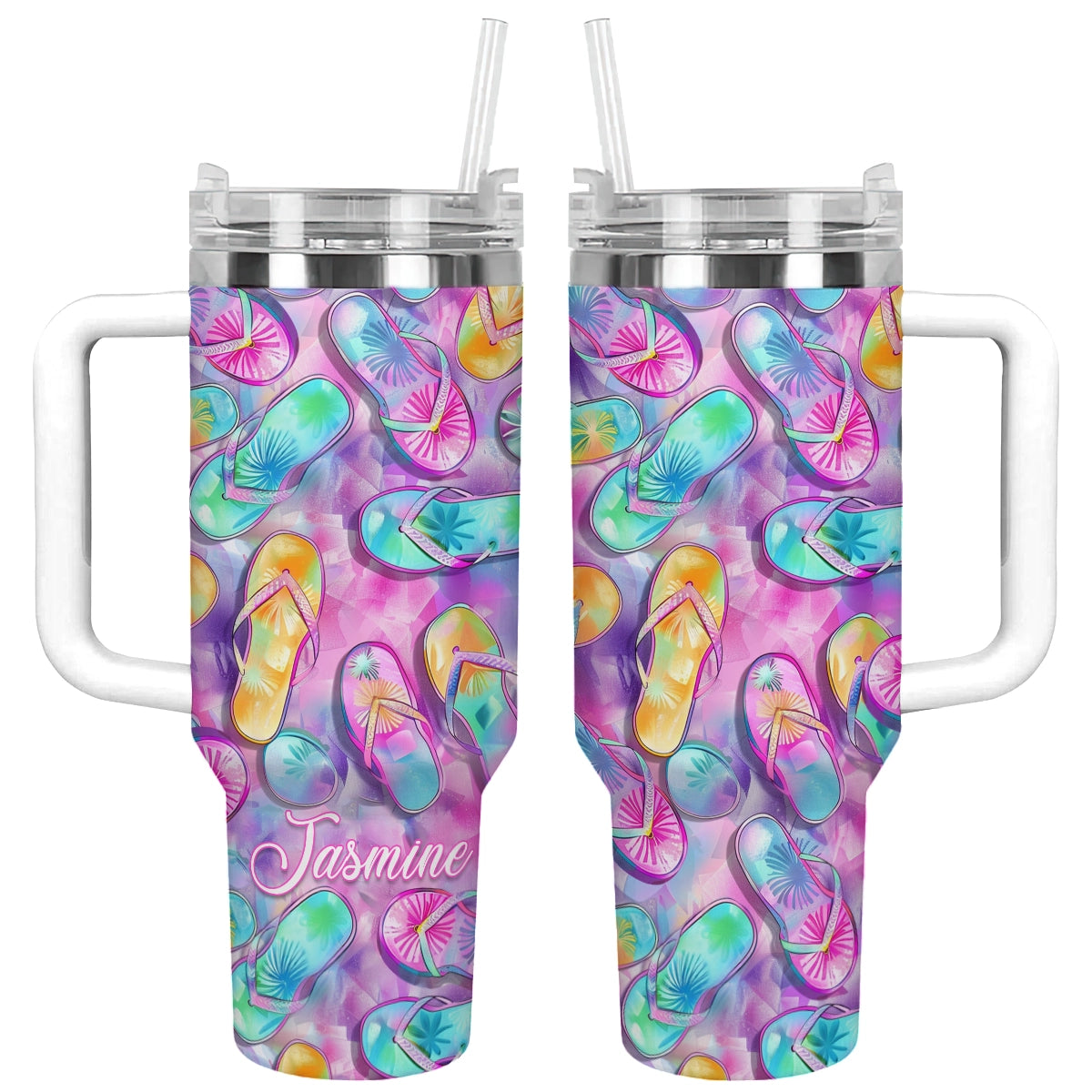 Shineful Tumbler Personalized Flipflop Fantasy