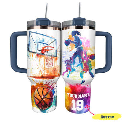 Shiny Tumbler Basketball Personalisiert